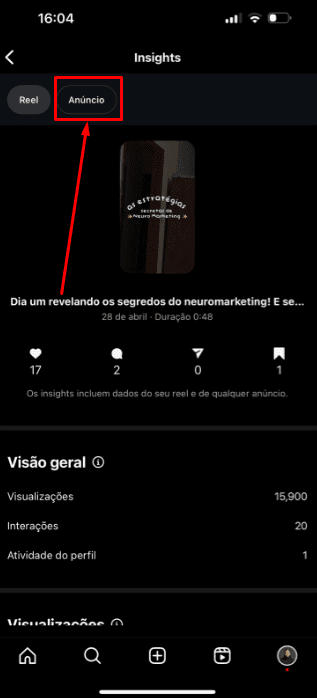 Passo 2 - Botão anúncio